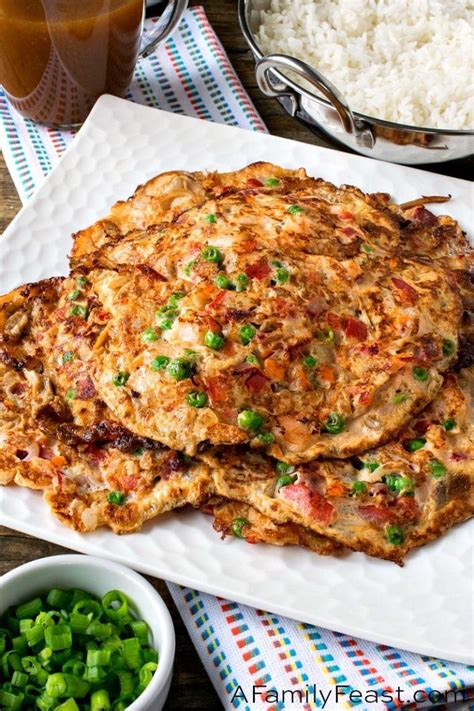Egg foo young is a classic chinese egg omelette, smothered with an incredible gravy. Egg Foo Young is a Chinese egg omelet loaded with chopped ...
