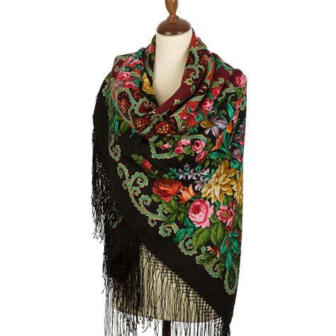 pavlovo posad russian shawl 148x148 cm 58x58 100 wool scarf wrap 362 18