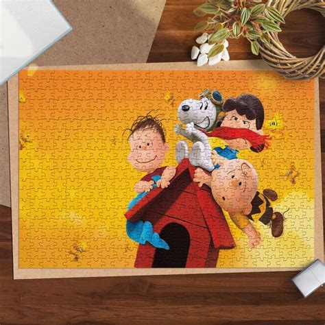 Peanuts All Characters Jigsaw Puzzle Game Snoopy Charlie Brown