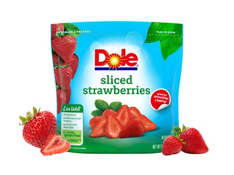 Dole Frozen Sliced Strawberries 14 Oz For Jam Cake And More Dole
