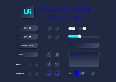 Premium Vector 3d Neumorphism Soft Ui Design 3d Buttons