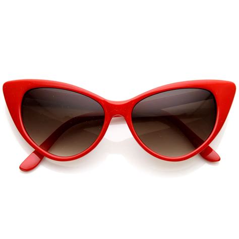 womens fashion hot tip pointed vintage cat eye sunglasses 8371 cat eye sunglasses red cat eye