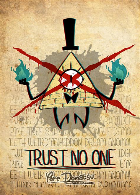 ArtStation - + Gravity Falls Poster: Trust no One +, Joëlle DURANT
