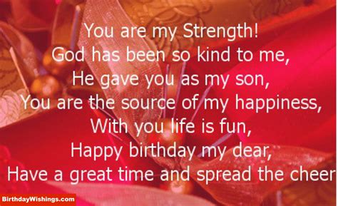 Make your son birthday wishes as amazing as your son. Birthday Poem For Son - BirthdayWishings.com