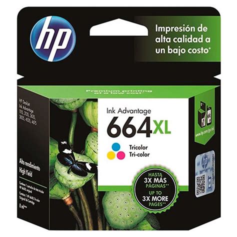 Hp 664 Xl Original Ink Cartridge Tri Color F6v30al