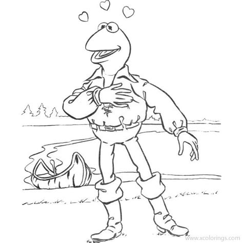 The Muppets Coloring Pages Pirate Gonzo