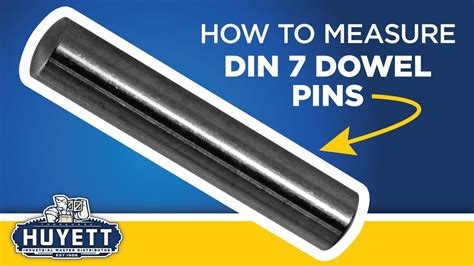 How To Measure Din 7 Dowel Pins Youtube