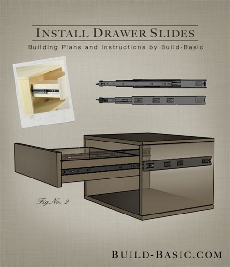 How To Install Drawer Slides Build Basic