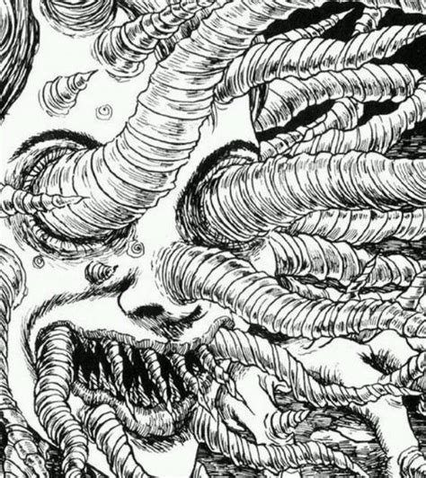 Uzumaki Junji Ito Creepy Art Horror Art