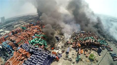 August 13 2015 A Massive Explosion In Tianjin China 2015 Year In