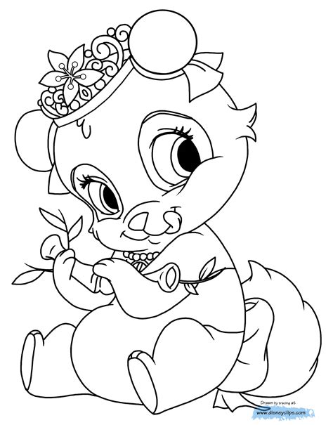 Disney Palace Pets Printable Coloring Pages 3 Disney