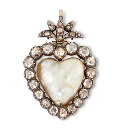 Antique Pearl And Diamond Pendant Christies