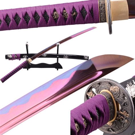 Find More Swords Information About Purple Japanese Samurai Katana Sword
