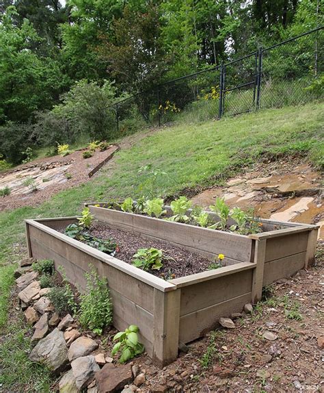 How To Build Raised Garden Bed On Slope Hanaposy