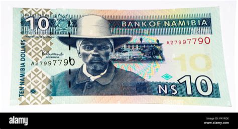 10 Namibian Dollars Bank Note Of Namibia Namibian Dollars Is The