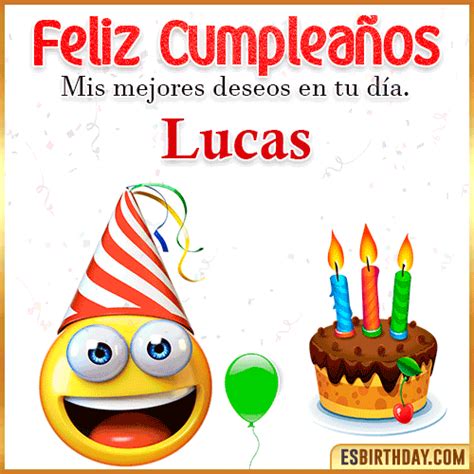ºº Feliz Cumpleaños Lucas 30 Tarjetas y GIF