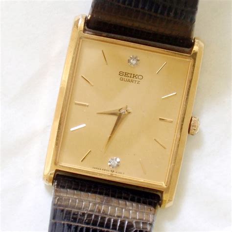 Vintage Seiko Wafer Thin Mens Watch By Rattyandcatty On Etsy