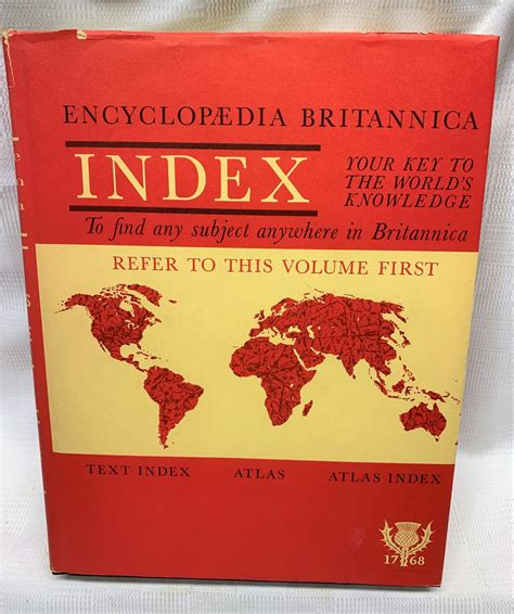Encyclopaedia Encyclopedia Britannica Index To Volumes 1 To 23