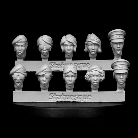 Heroic Scale Female Heads Small Veterans