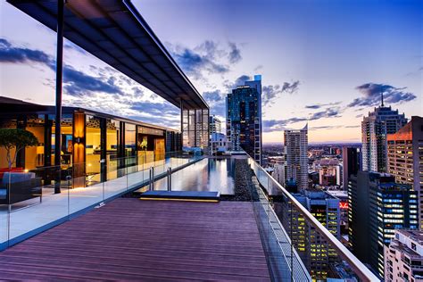 The Penthouse View From The Luxury Hyde Apartment Building In Sydney