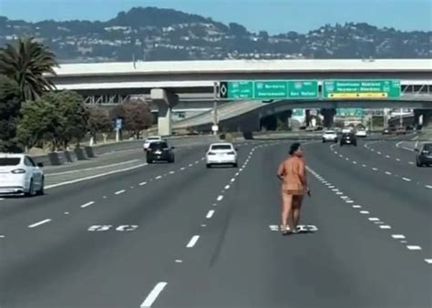 Naked Woman Who Opened Fire Running Down Busy Bridge Had Mental Health