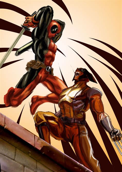 Deadpool Vs Wolverine By Ronaldesign On Deviantart