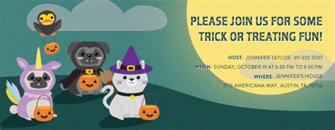 halloween invitations  kids evitecom