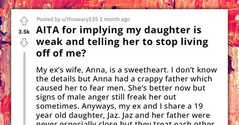 mom asks if she overreacted when she implyed that her daughter is weak