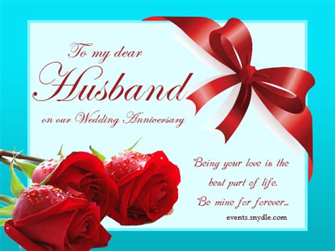 Wedding Anniversary Cards For Husband Festival Around The World