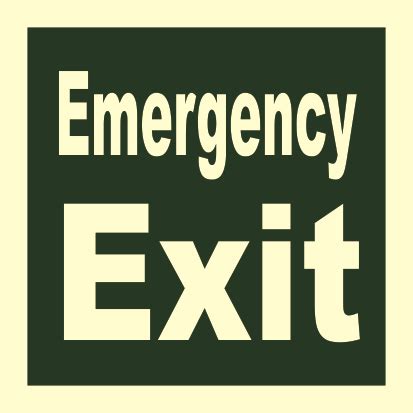 Emergency Exit Mes Means Of Escape Signs Safeway Systems