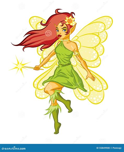 Forest Fairy Stock Vector Illustration Of Cute Magic 55849908