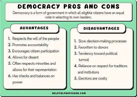 26 Democracy Pros and Cons (2024)