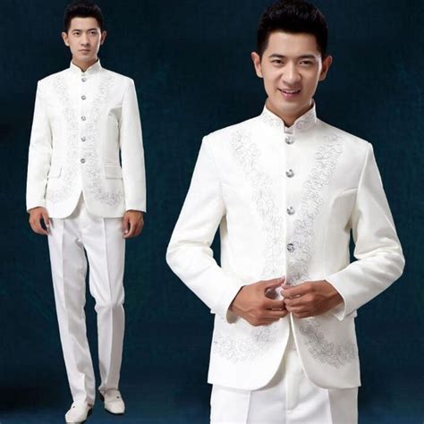 2017 New Arrival Chinese Tunic Suit Men Suit Set With Pants Mens Suits