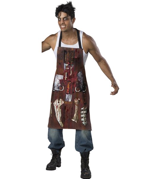 Chop Shop Butcher Mens Adult Meat Cutter Halloween Costume Apron Os