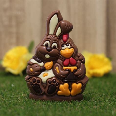 Chocolate Easter Bunny And Chick