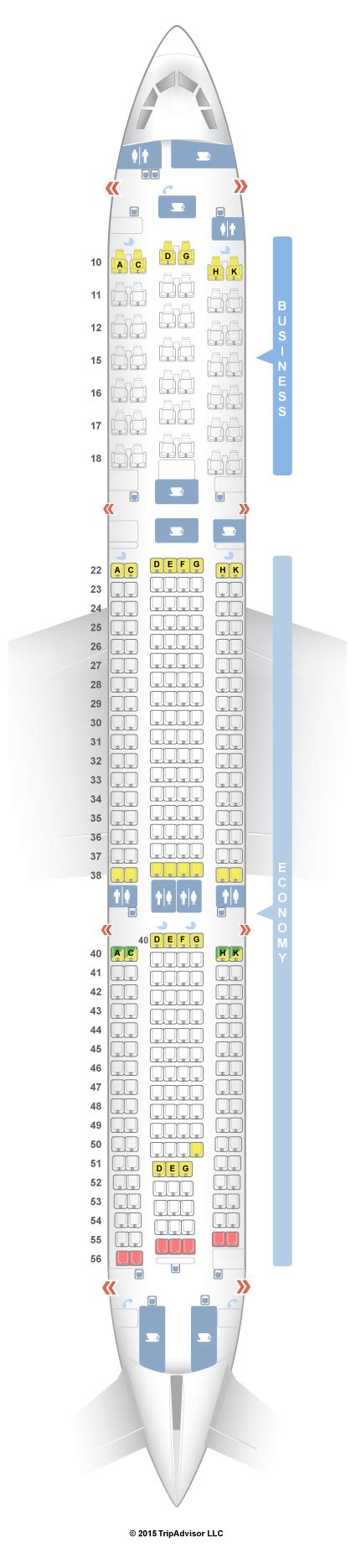 Seatguru Seat Map Dragonair Airbus A330 300 333 V2