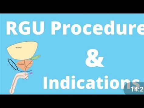 Retrograde Urethrogram Rgu Radiographic Procedure Youtube