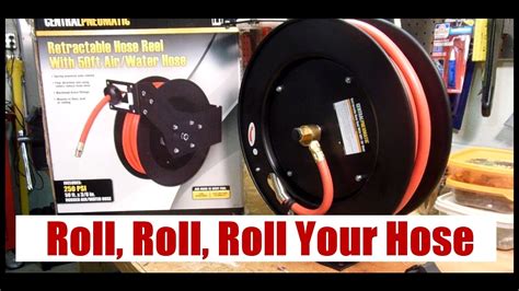 Harbor Freight 50 Ft Air Hose Reel Youtube