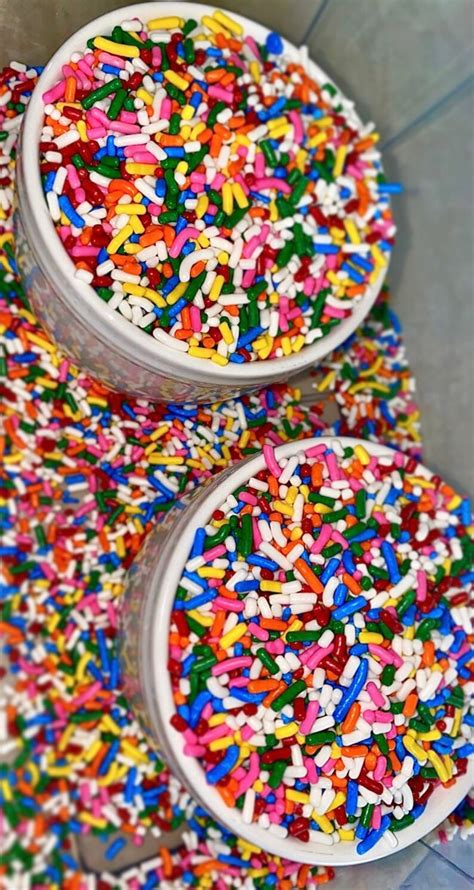 Bright Rainbow Sprinkles Jimmies Sprinkles American Funfetti Etsy