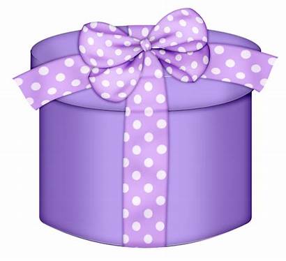 Purple Gift Clipart Round Clip Gifts Boxes