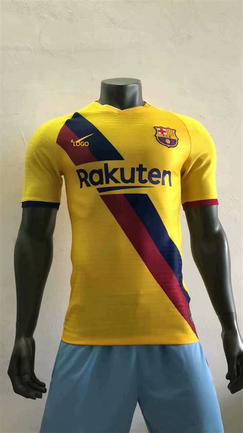 Manufactured by nike, every fc barcelona jersey is made from quality fabric. 19/20 Adult player version Barcelona away yellow soccer ...