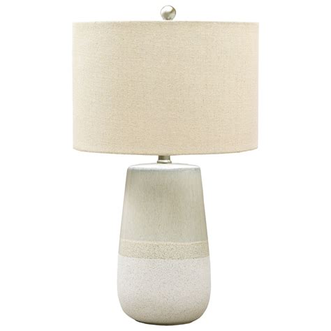 Lamps Casual Shavon Beigewhite Ceramic Table Lamp Van Hill
