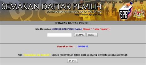 The description of semakan daftar pengundi 2018. Semakan Daftar Pemilih Suruhanjaya Pilihan Raya (SPR ...