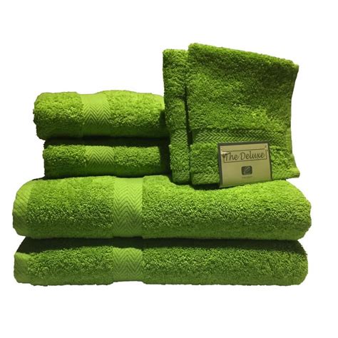 Green Bathroom Towel Sets
