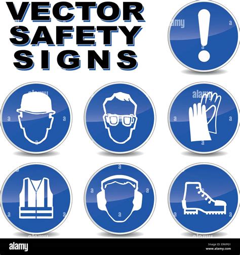 Safety Signs Vector Vectors Stock Vector Images Alamy