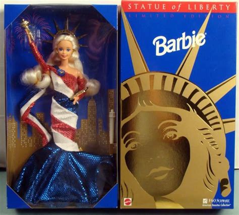 Statue Of Liberty Barbie Doll Fao Schwartz Mint In Box