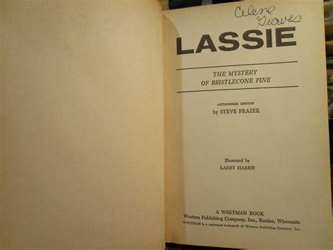 vintage 1968 lassie they mystery of bristlecone pine by steve frazee hard cover etsy