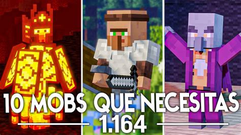 10 Mobs Que Necesitas En Minecraft 1164 🐧🦁 Youtube