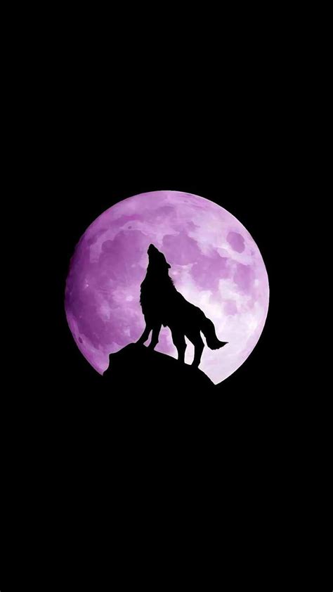 3840x2160px 4k Free Download Purple Moon Wolf Howl Full Howling