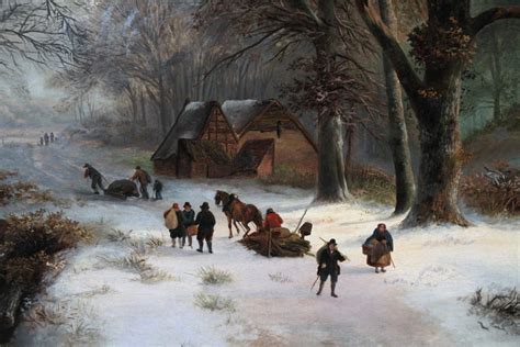Unknown Dutch Winter Landscape 19th Century Dutch Art 1848